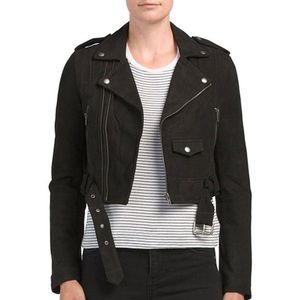 Linea Pelle Leather Motorcycle Jacket in excellent condition size medium